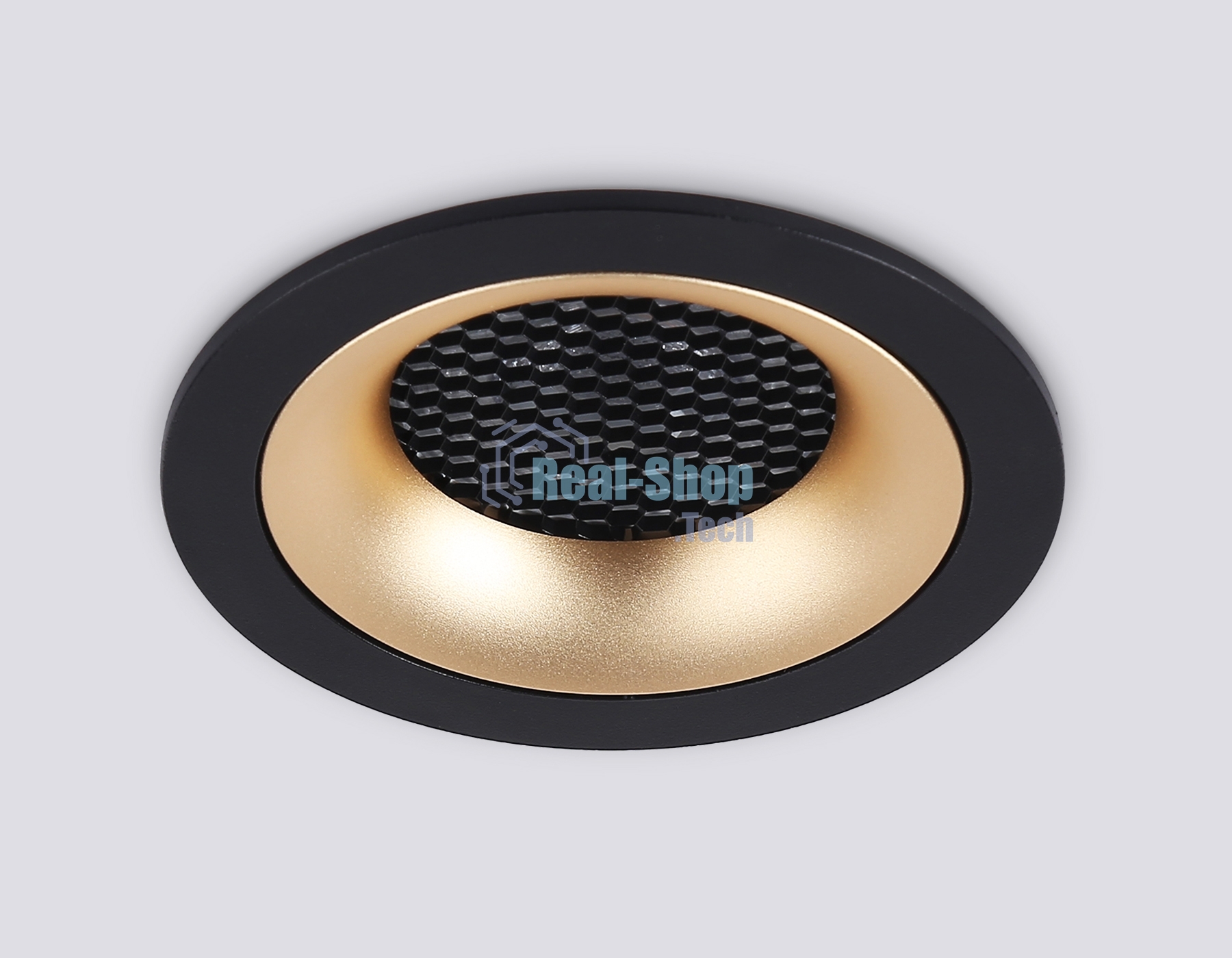 Светильник встраиваемый Ambrella light TN102725 BK/GD черный/золото GU5.3 92*92*23