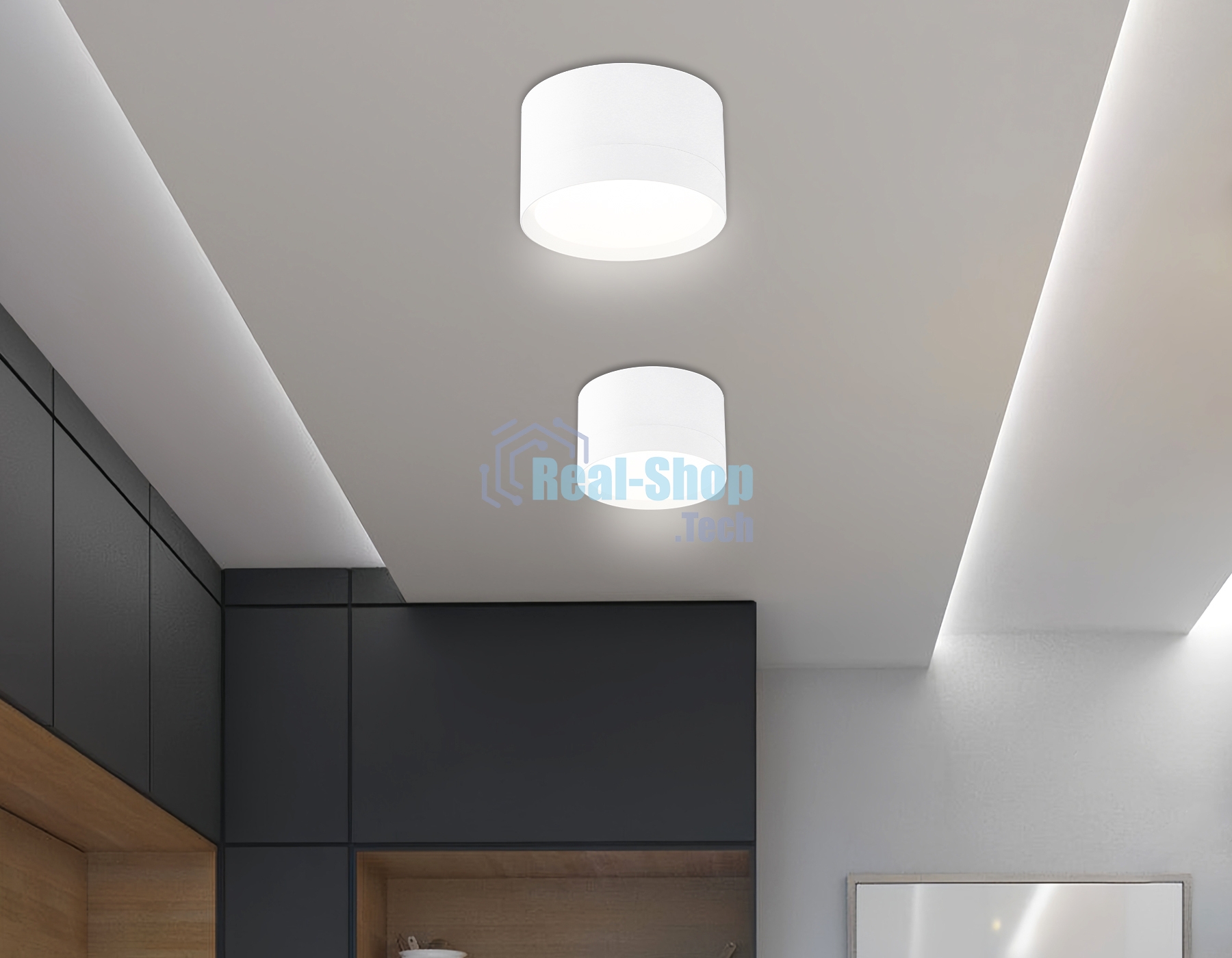 Светильник Ambrella light TN52351 WH белый GX53 max 12W D83*50