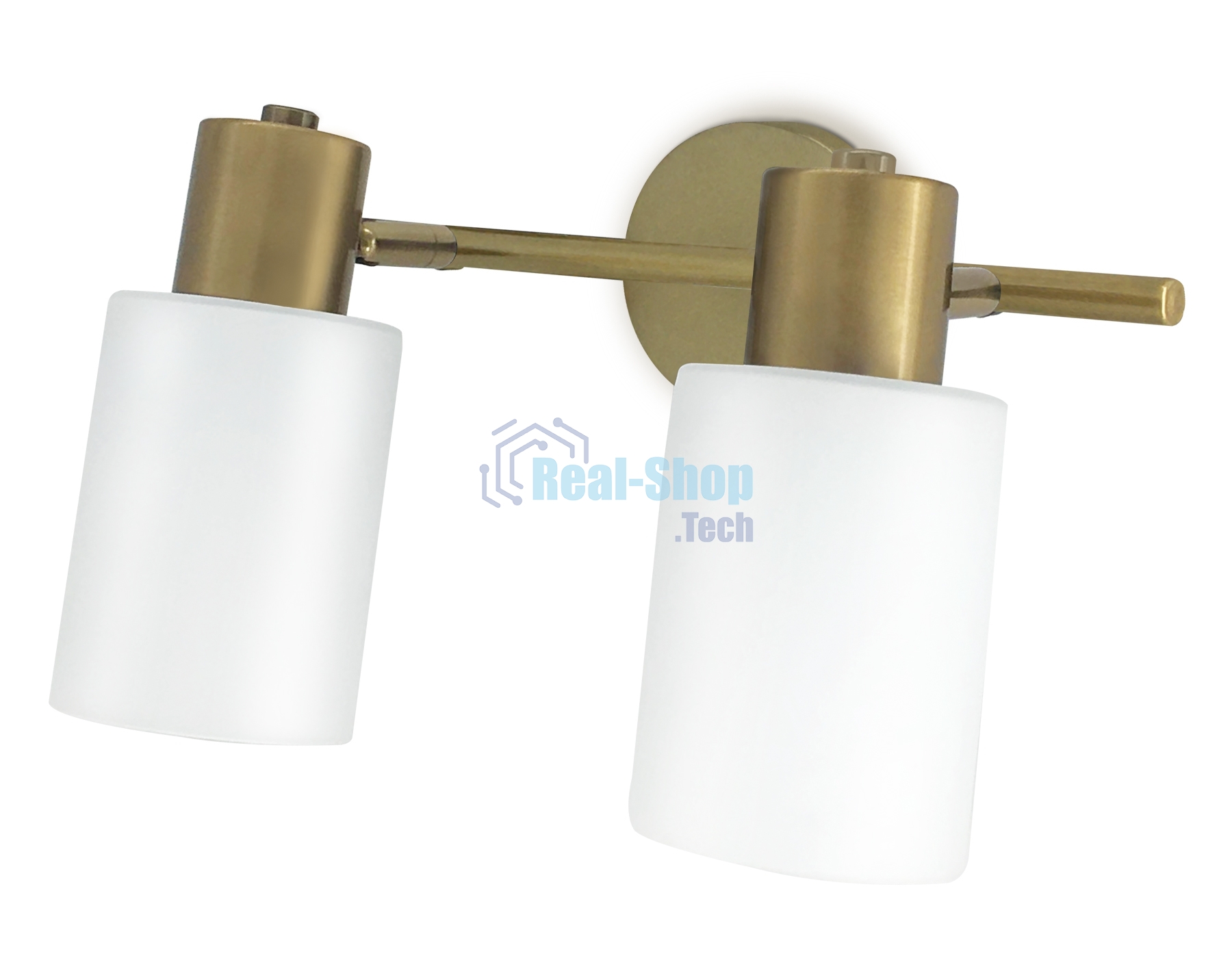 Светильник Ambrella light TR3969/2 BS/FR латунь/белый матовый E27*2 max 40W 260*80*210
