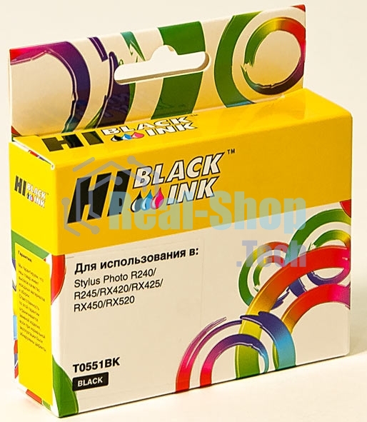 Картридж Epson Stylus Photo R240/RX420/RX520 (Hi-black) new, C13T055140, BK
