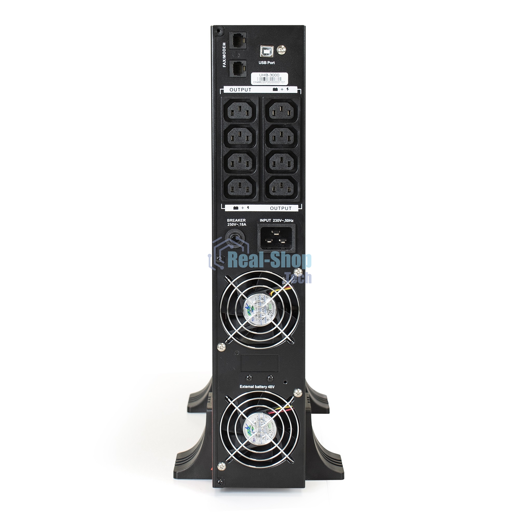 Источник бесперебойного питания Pure Sine Wave ExeGate SinePower UHB-3000.LCD.AVR.C13.RJ.USB.2U 3000VA/2400W,8*C13,RM/Tower