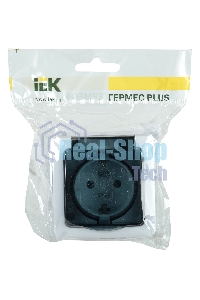 Розетка 2-м ОП Гермес Plus РСб22-3-ГПБд с защ. крышкой с заземл. IP54 (цвет крышки дымчатый) ИЭК ERMP22-K03-16-54-EC