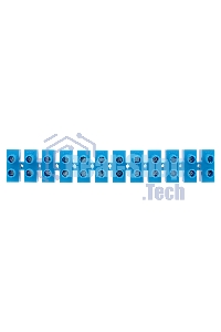 Клеммная винтовая колодка Rexant KВ-25 10-25, ток 60 A, полиэтилен синий (10 шт./уп.)