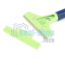 Скребок Сибртех, лезвие 100мм, пластиковая ручка, 200мм