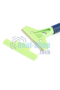 Скребок Сибртех, лезвие 100мм, пластиковая ручка, 200мм