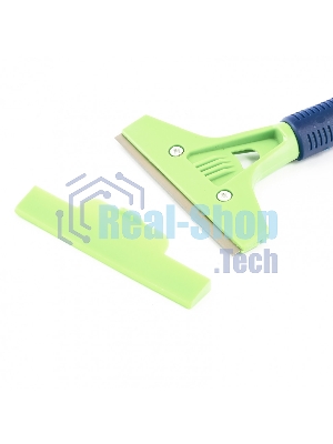 Скребок Сибртех, лезвие 100мм, пластиковая ручка, 200мм