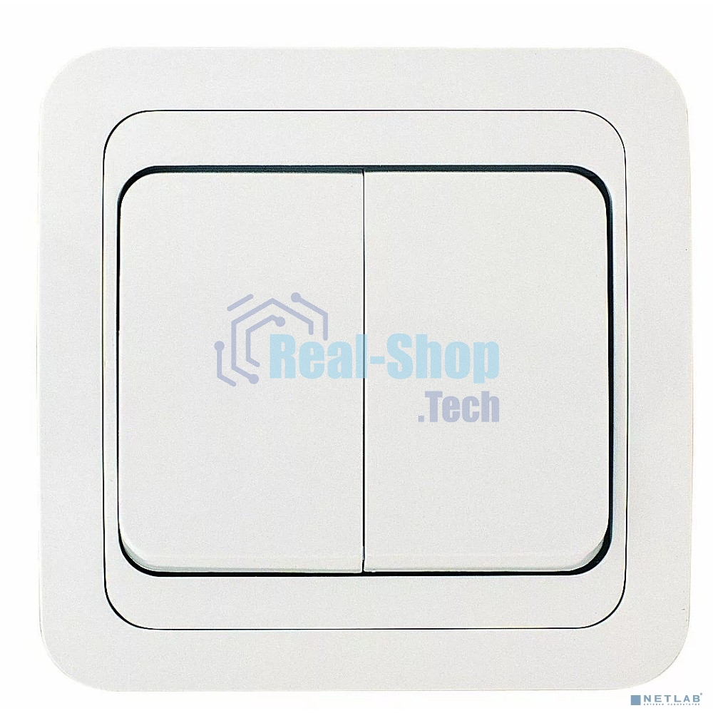 Выключатель 2-кл. Makel СП Mimoza 10А IP20 белый/белый