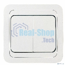 Выключатель 2-кл. Makel СП Mimoza 10А IP20 белый/белый