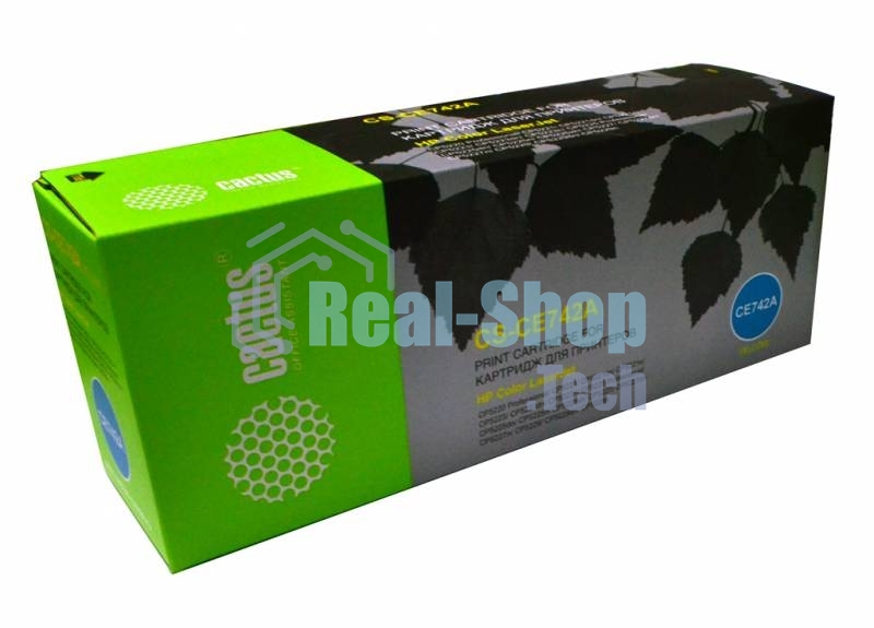 Картридж лазерный Cactus CS-CE742A желтый (7300 стр.) для HP CLJ CP5220/CP5221/CP5223/CP5225/CP5227/CP5229