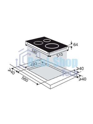 Индукционная варочная панель Brandt, 4 варочных зоны, 14 уровней мощности, индикация остаточного тепла, таймер, Ultraboost, черный