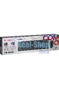 Комплект клавиатура + мышка Defender LINE C-511 RU черный