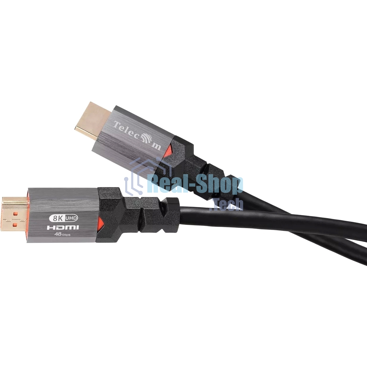 Кабель Telecom HDMI 19M/M,ver. 2.1, 8K@60 Hz 2m метал разъемы