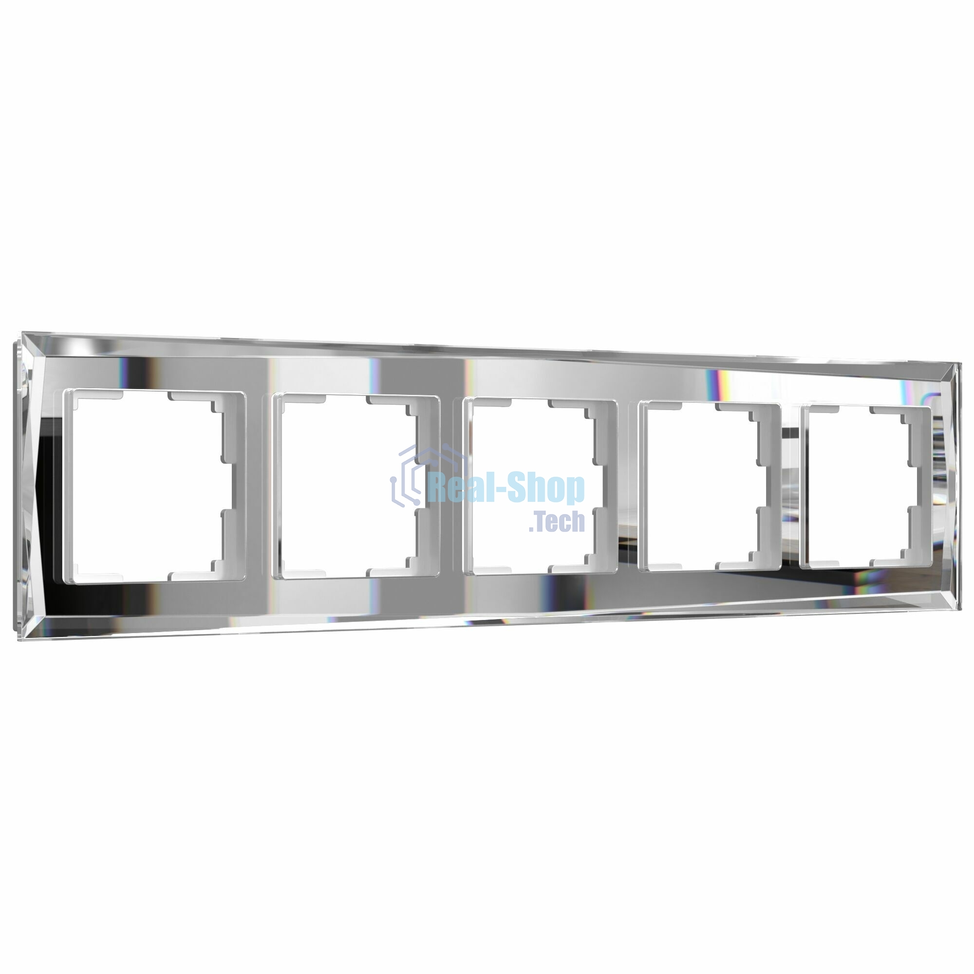 Рамка WERKEL на 5 постов (зеркальный) W0051220