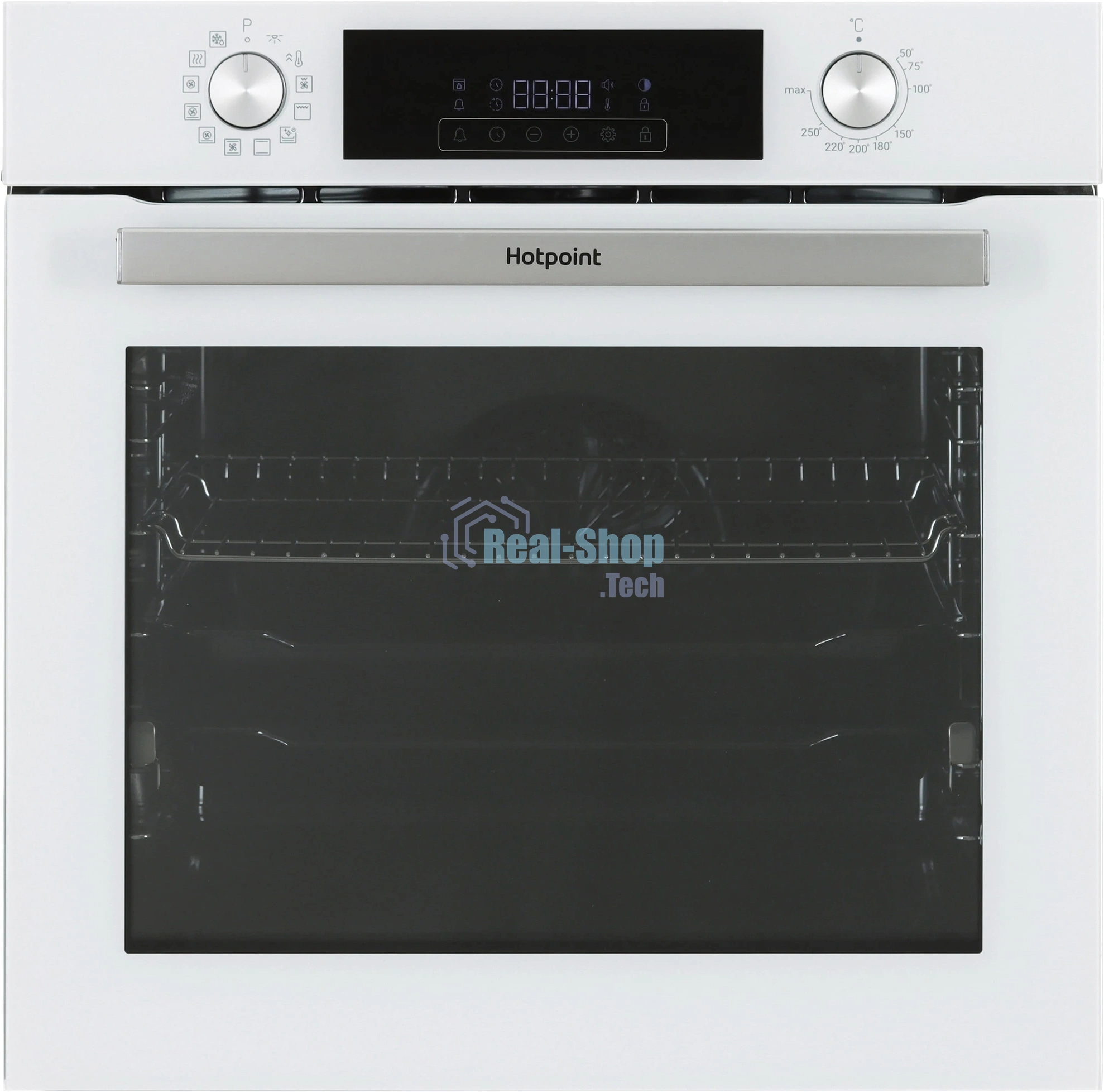 Встраиваемый электрический духовой шкаф Hotpoint HFE9 1231 JSH WHG, 72 л, 280 °C, конвекция, гриль, очистка паром, класс A