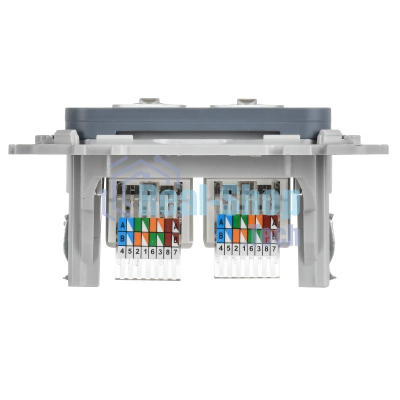 FLITE Розетка 2-ая компьютерная RJ45 кат.5Е UTP РК5е-2-0-ФлМ маренго | FI-K22-1-K35 | IEK