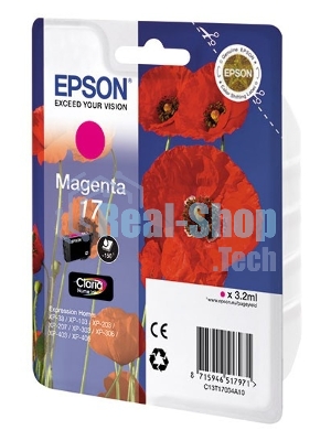 Картридж струйный Epson C13T17044A10 желтый (150 стр.) для Epson XP33/203/303