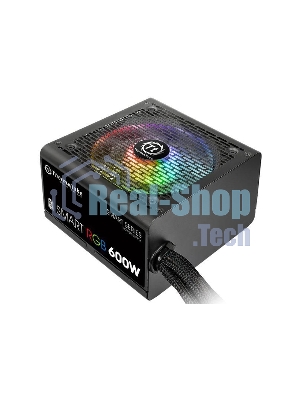 Блок питания Thermaltake Smart RGb (PS-SPR-0600NHSAWE-1), 600Вт, 80 PLUS, 120мм, черный
