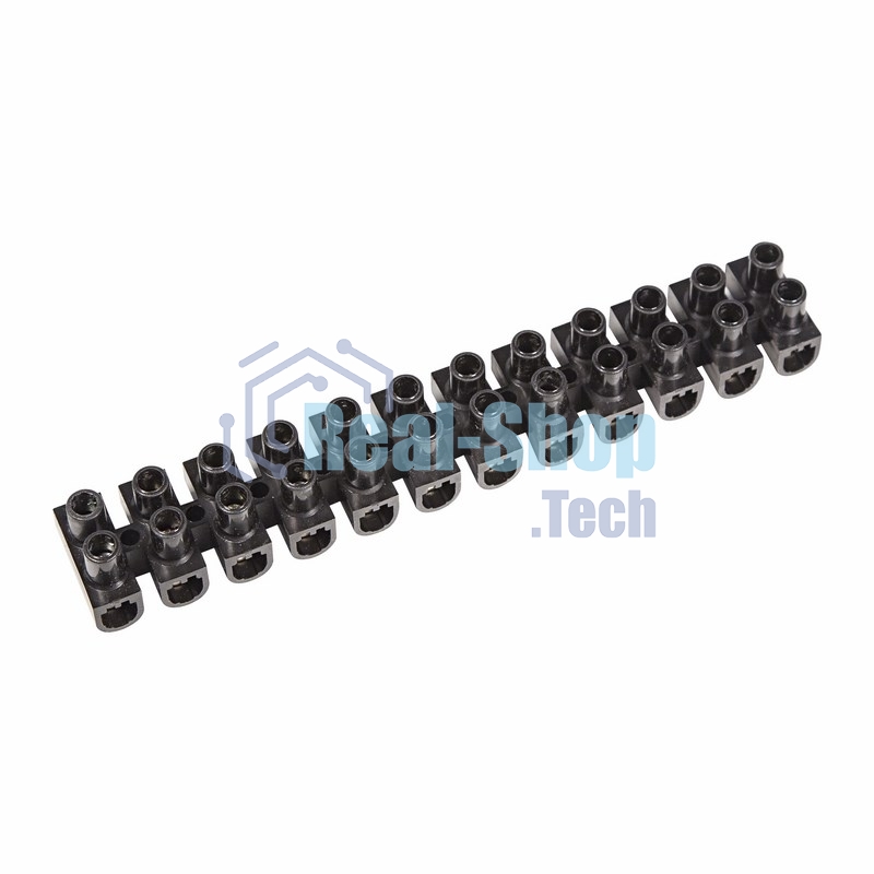 Клеммная колодка винтовая Rexant KВ-16 (6-16 мм²), ток 30 A, полипропилен черный (ЗВИ)