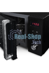 Микроволновая печь Hyundai HYM-M2062 черный, 23 л, 800 Вт, переключатели - поворотный механизм/кнопки