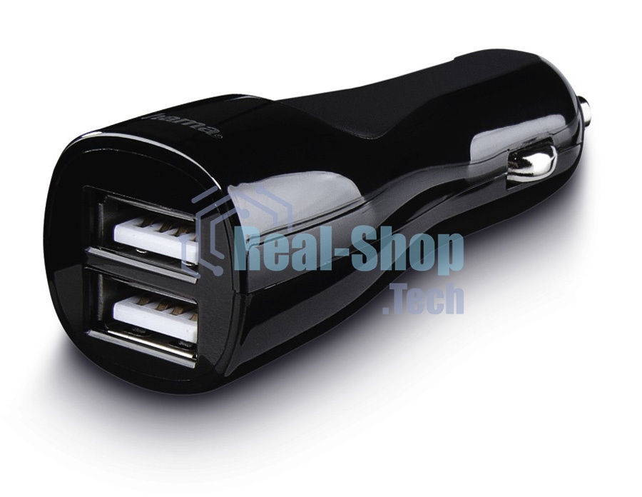 Автомобильное зар./устр. Hama H-173609 2.4A+2.4A универсальное черный (00173609)