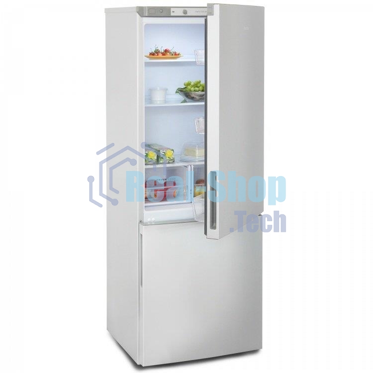 Холодильник Бирюса Б-M6034 металлик двухкамерный 210/85л морозилка снизу