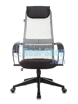 Кресло Бюрократ CH-607 TW-02 светло-серый, сетка, подголовник