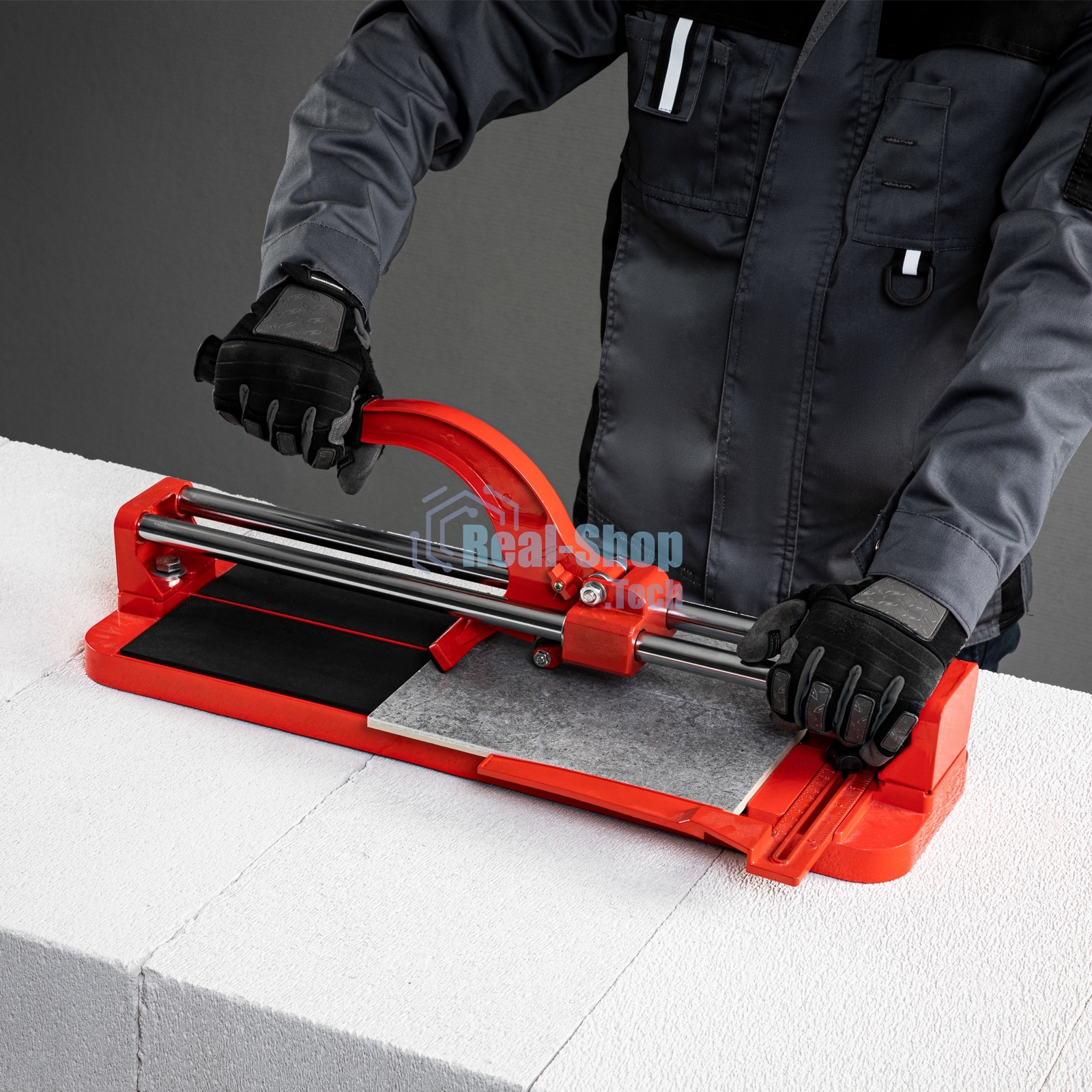 Плиткорез MTX 400 х 16 мм, литая станина, каретка на подшипниках, усиленная рукоятка