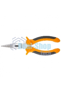 Длинногубцы Sparta Comfort, 180 мм, прямые шлифованные, двухкомпонентные рукоятки