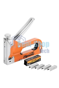 Степлер Sparta мебельный регулируемый со скобами 200шт тип скобы №53 4-14мм