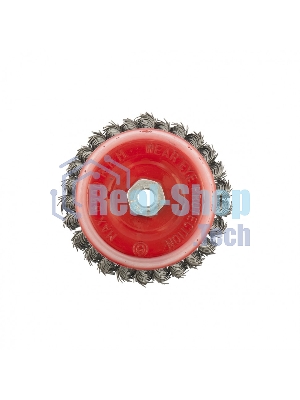 Щетка Matrix для УШМ, 125 мм, М14, Чашка, крученая проволока 0,8 мм