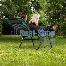 Кресло-шезлонг складное, многопозиционное 160х63,5х109 cм, Camping Palisad