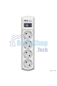 Сетевой фильтр Pilot mini 10 м (4 розетки) белый (коробка)