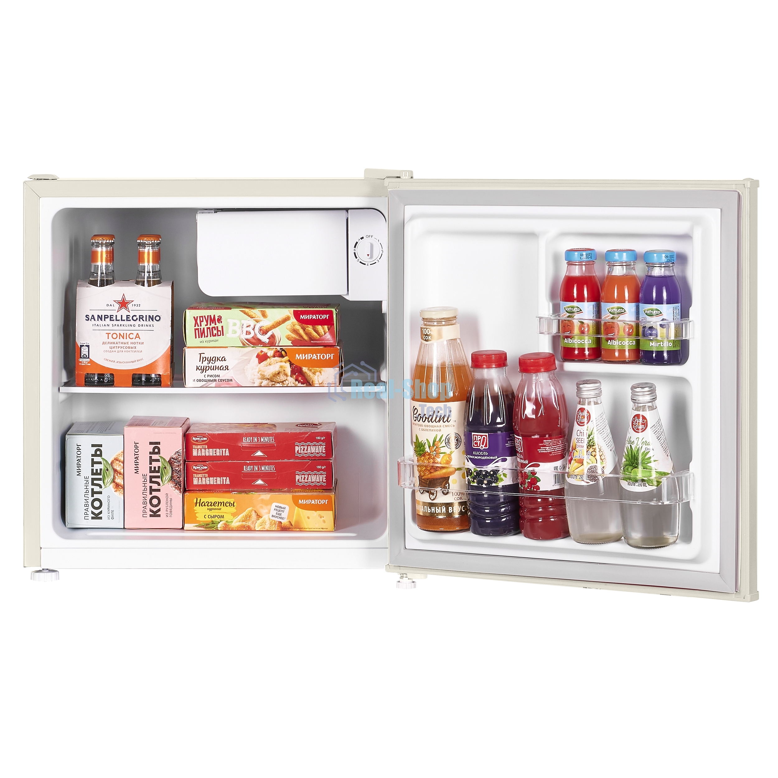 Холодильник Maunfeld MFF50RBG бежевый однокамерный 50л