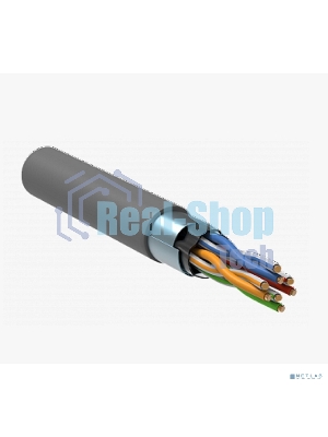 Кабель витая пара Bion BCL-F5480-181 F/UTP, кат.5e, 4x2x0,48 мм AWG 24, медь, одножильный, PVC, для внутренней прокладки, 305м, серый