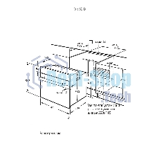 Встраиваемый духовой шкаф Kuppersberg HO 632 B, High-Tech, объем 72 л, 10 режимов, макс. темперутара 275 градусов, поворотное/сенсорное управление, дисплей, телескопические направляющие на 1 уровень, энергоэффективность А, черный