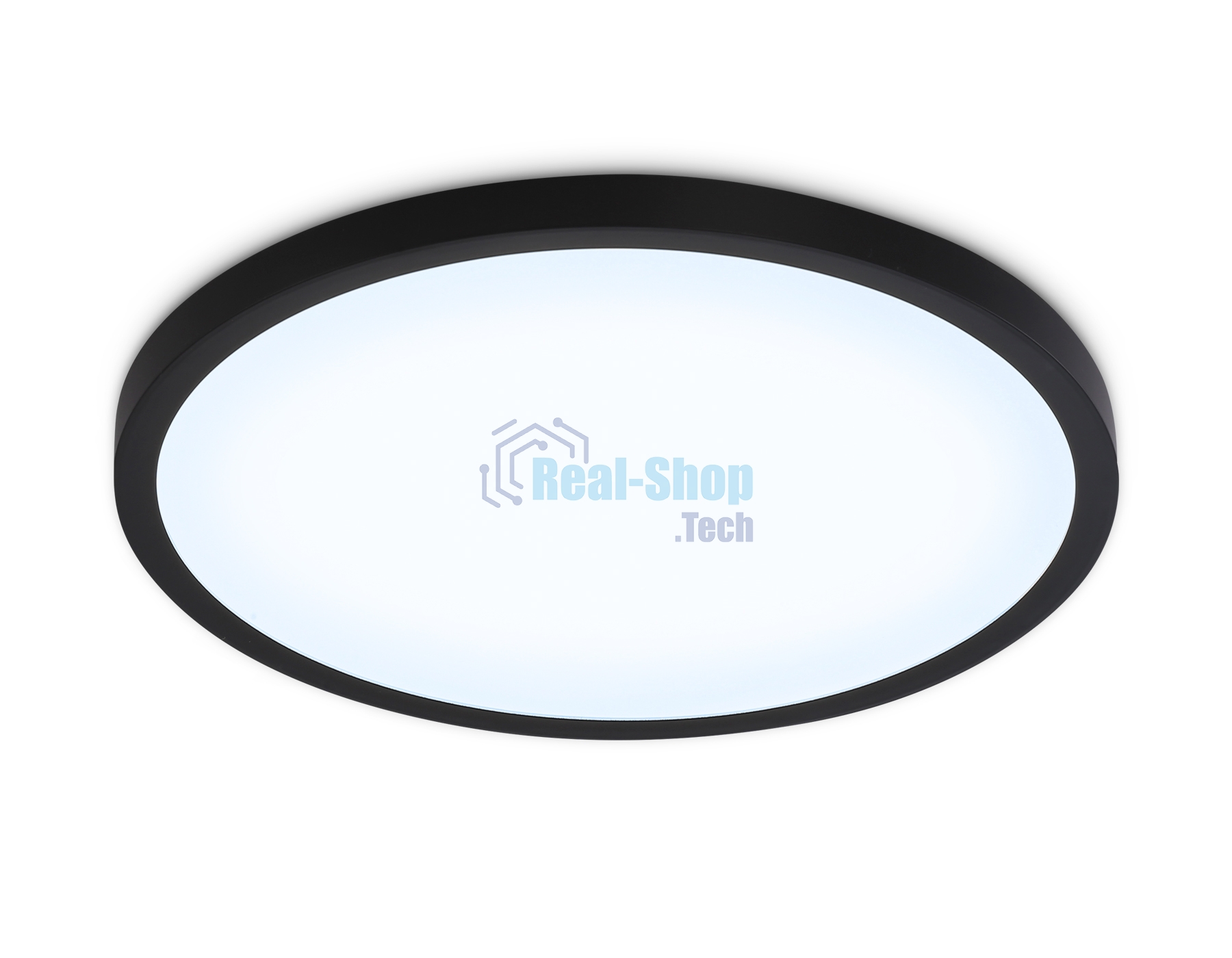 Светильник светодиодный ультратонкий Ambrella light FZ1961 BK черный IP54 40W 5000K D470*15 (Без ПДУ)