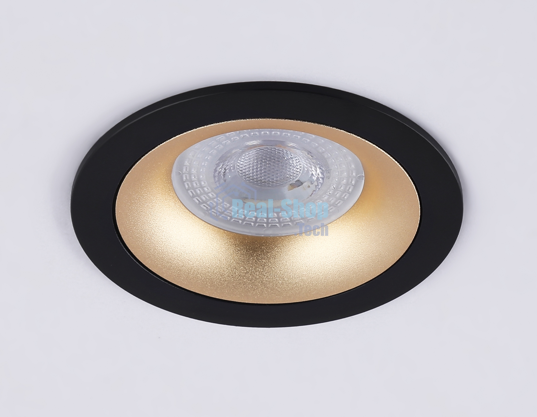 Светильник встраиваемый Ambrella light TN102725 BK/GD черный/золото GU5.3 92*92*23