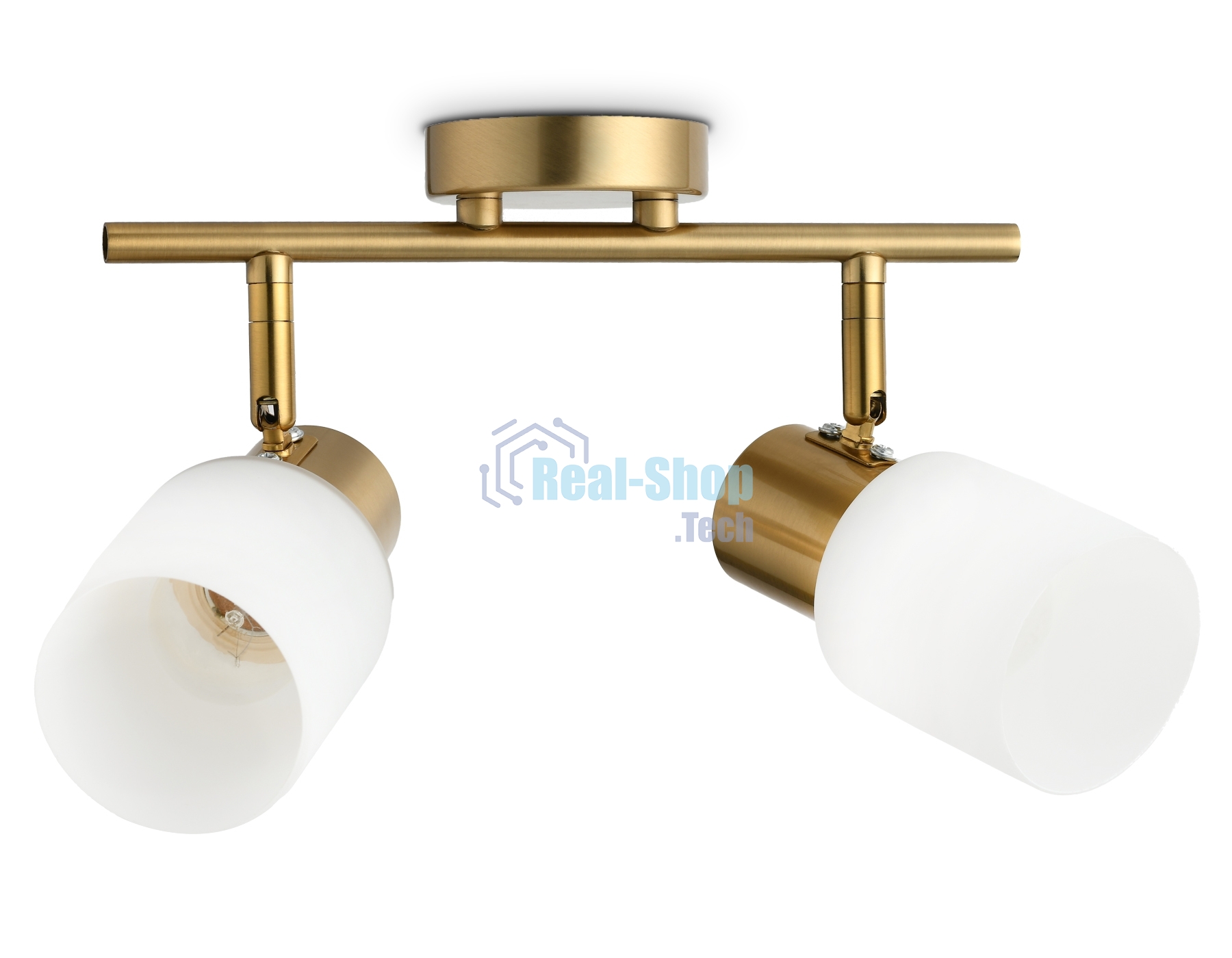 Светильник Ambrella light TR3969/2 BS/FR латунь/белый матовый E27*2 max 40W 260*80*210