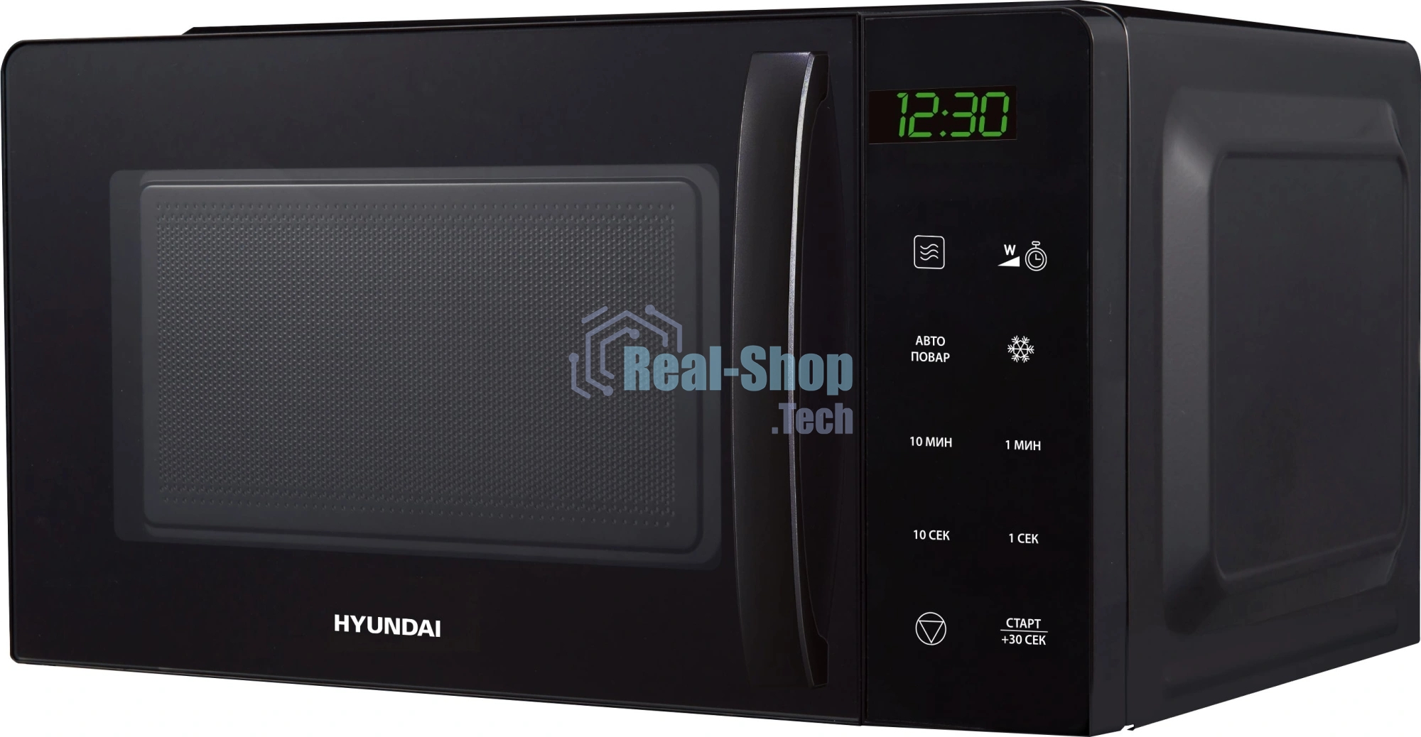 Микроволновая печь Hyundai HYM-D3030 черный, 20 л, 700 Вт, переключатели - сенсор