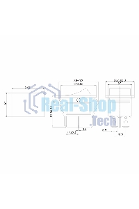 Выключатель клавишный Rexant 250V 15А (4с) ON-OFF черный