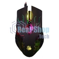 Мышь проводная A4Tech Bloody Q51 черный, 3200 dpi, USB, кнопки - 8