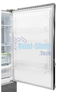 Холодильник Hyundai CC4553F нержавеющая сталь двухкамерный 316/100л морозилка снизу, No Frost