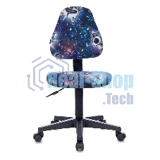 Кресло детское Бюрократ KD-4 синий космопузики крестовина пластик