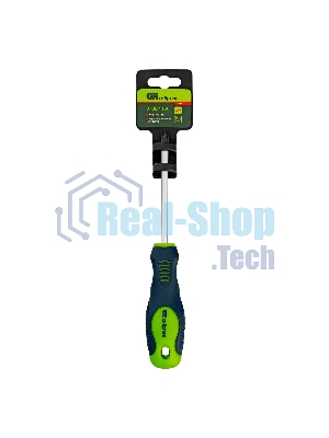 Отвертка Сибртех, PH2 х 100 мм, CrV, двухкомпонентная рукоятка