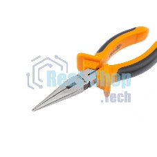 Длинногубцы Sparta Comfort, 180 мм, прямые шлифованные, двухкомпонентные рукоятки