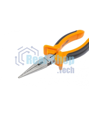 Длинногубцы Sparta Comfort, 180 мм, прямые шлифованные, двухкомпонентные рукоятки