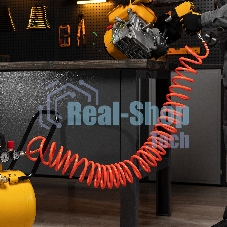 Шланг спиральный воздушный Stels 8х12 мм, 18 бар, с быстросъемными соединениями, 10 м