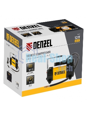 Компрессор автомобильный Denzel AC-37, 12 В, 7 атм 37 л/мин