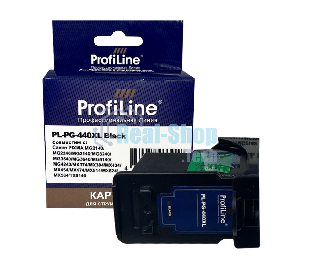 Картридж струйный ProfiLine PL-PG-440XL для принтеров Canon PIXMA MG2140/MG2240/MG3140/MG3240/MG3540/MG3640/MG4140/MG4240/MX374/MX394/MX434/MX454/MX474/MX514/MX524/MX534 с чернилами Black