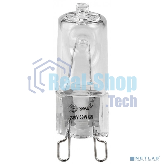 Лампа галогенная ЭРА G9-JCD-60-230V-Cl(100/1000/30000)
